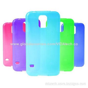 Smooth Surface Translucent Soft with Frosted Matte Inner TPU Protective Case for Samsung Galaxy S5